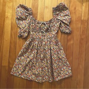 For Love & Lemons  Floral ‘Libby’ Mini- Dress…100% Cotton - Gorgeous (Small)